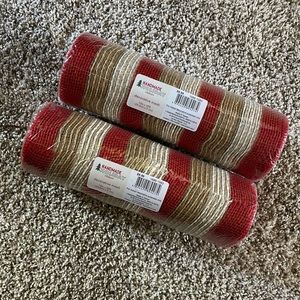 Handmade Holiday Ribbon Decorative Mesh